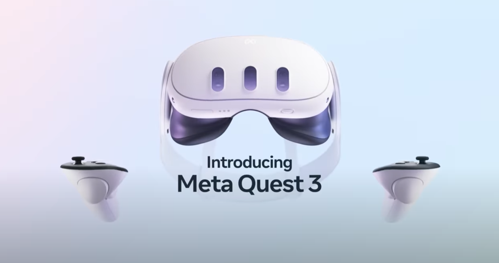 The new Meta Quest 3 mixed reality headset announced